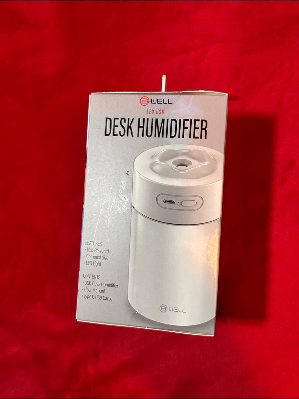 B-Well LED USB Desk Humidifier - Picture 2 of 3